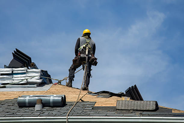 Professional Roof Replacement technician working in Smithfield, IL